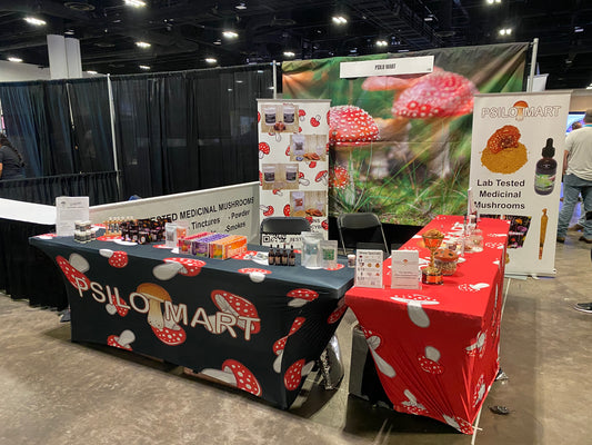 Psilo Mart Magic Mushroom Company at Kush Con Business Tradeshow in Tampa, Florida August 2022