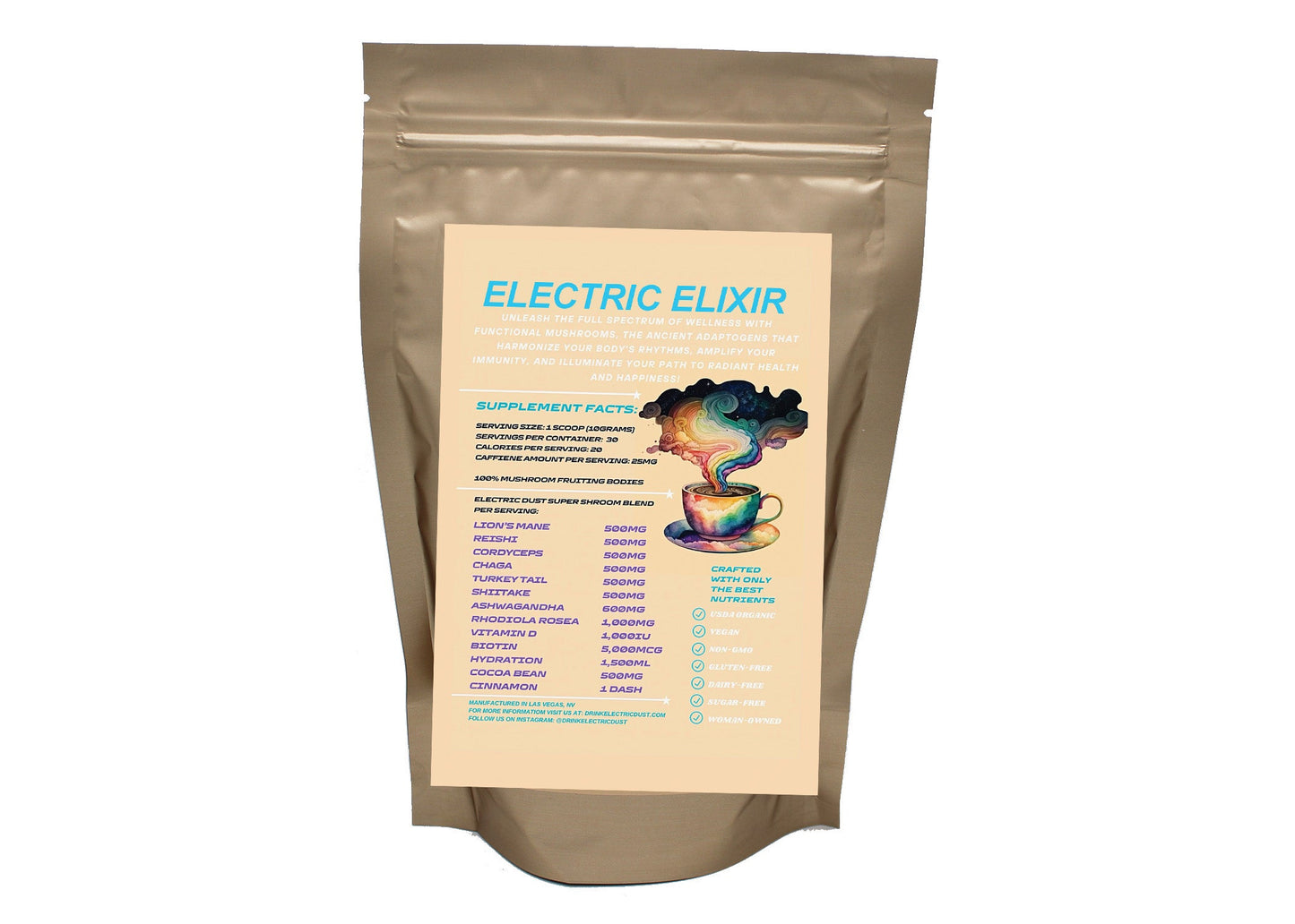 Wholesale Electric Elixir Mushroom Coffee
